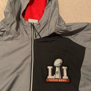 Super Bowl LII pullover jacket with hood
